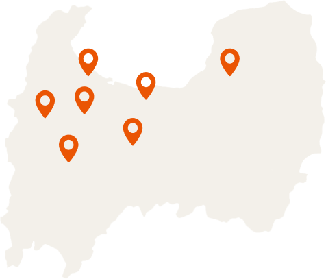 各店舗の拠点マップ